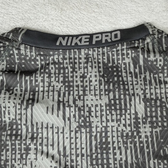 Nike Pro Dri-Fit Fitted Compression Digital Camo Long Sleeve Athletic Shirt L - Picture 9 of 16